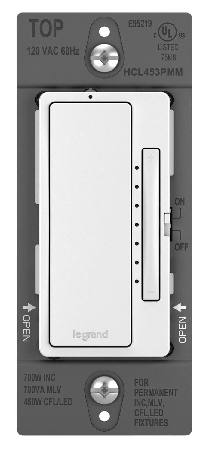 Legrand Hcl453pmm Radiant 450 Watt 120 Volt Multi-Location Master Dimmer Switch Wall