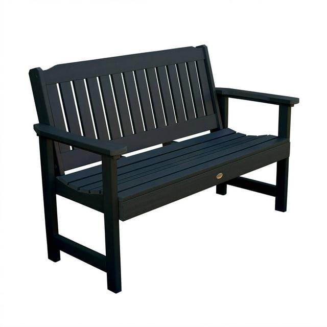 5' Lehigh Garden Bench Black - highwood: Weather-Resistant, 500lb Capacity, Outdoor Seating