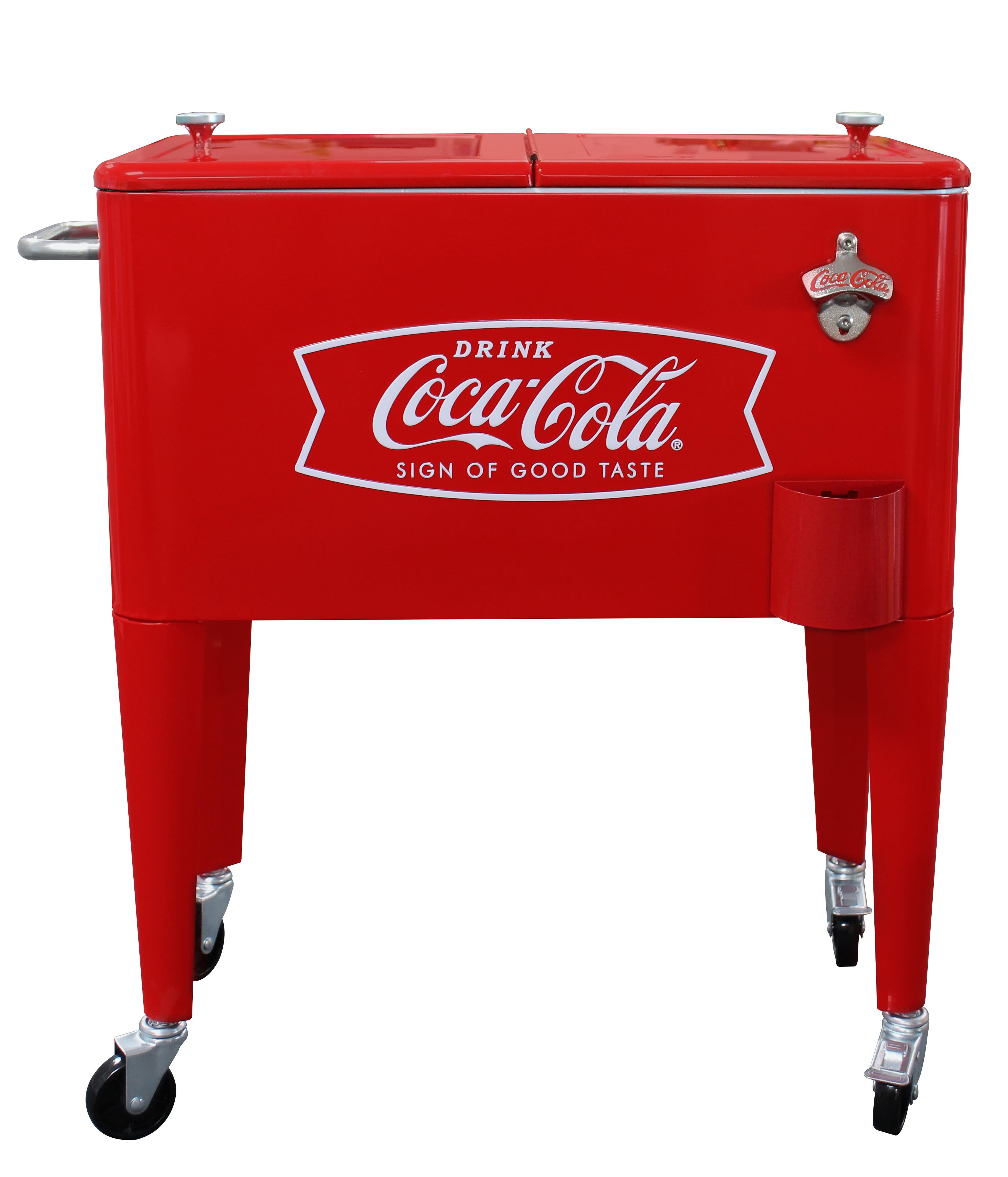 Leigh Country Leigh Country 60 Quarts Serving Station / Cart Cooler with wheels in Red