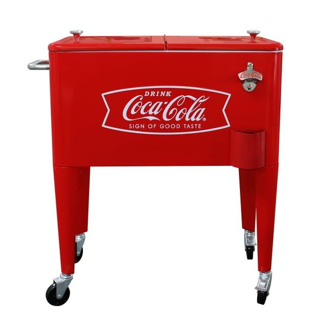Leigh Country Leigh Country 60 Quarts Serving Station / Cart Cooler with wheels in Red