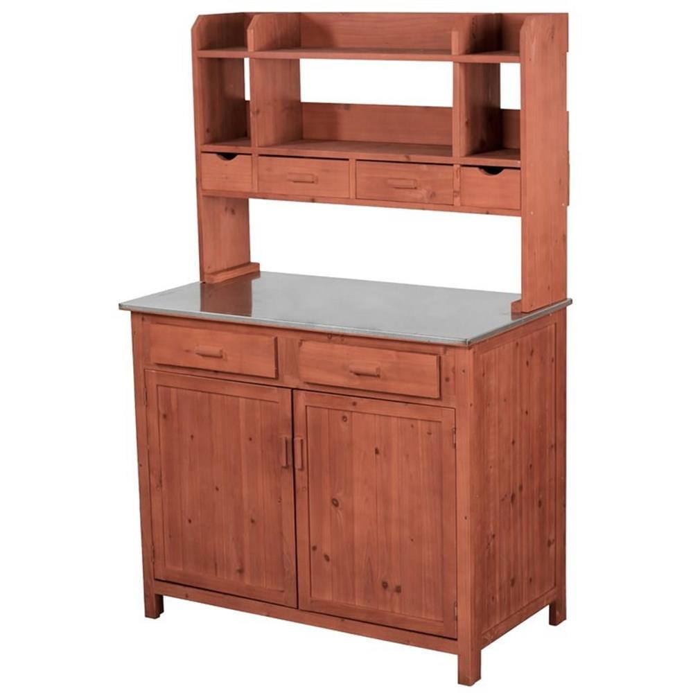 Leisure Season Outdoor Entertainment 42'' Stainless Steel Freestanding Drawers