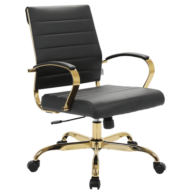 Everly Quinn Naudain Leather Office Conference Chair Modern Executive Meeting Room Chairs