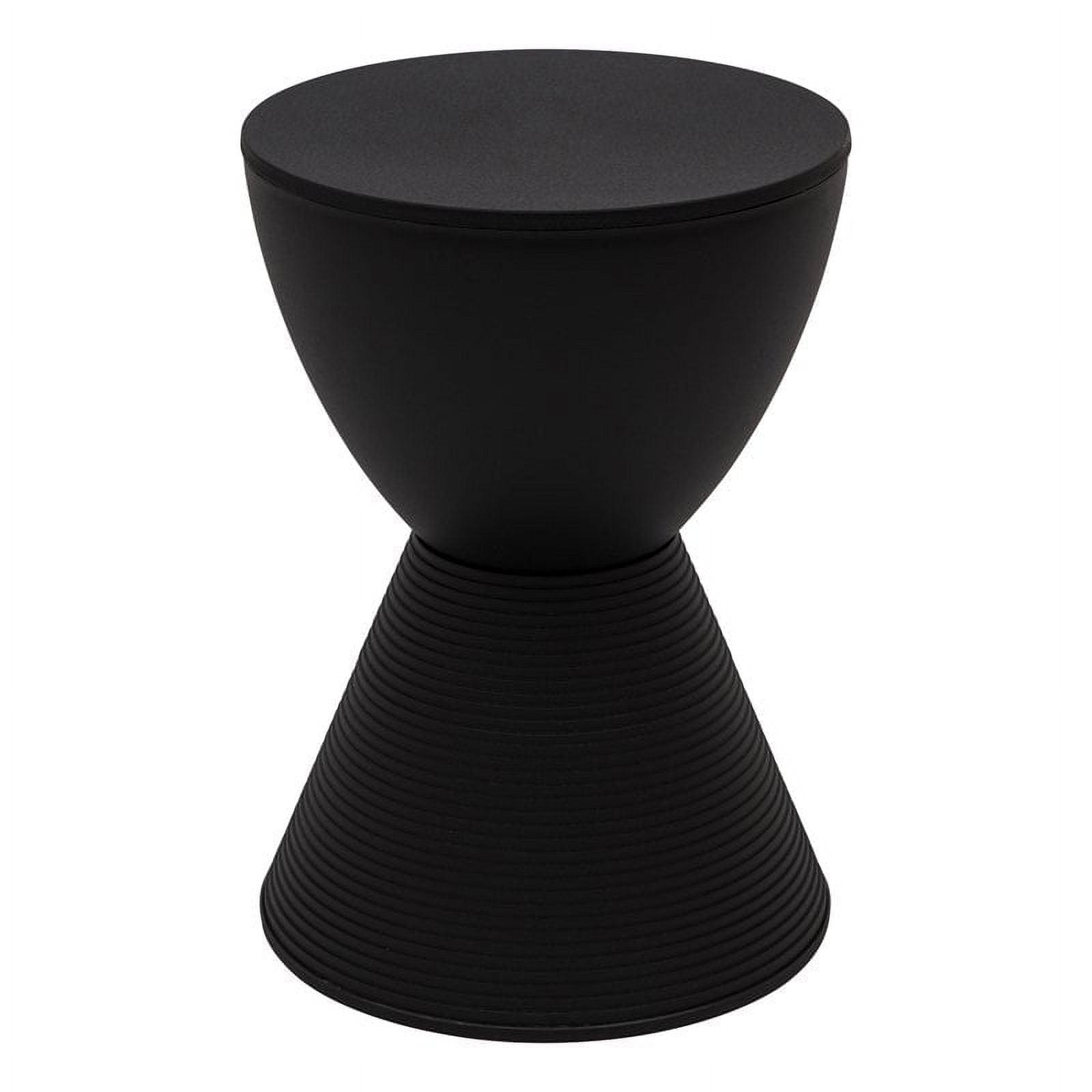 LeisureMod Boyd Modern Round Plastic Side Table