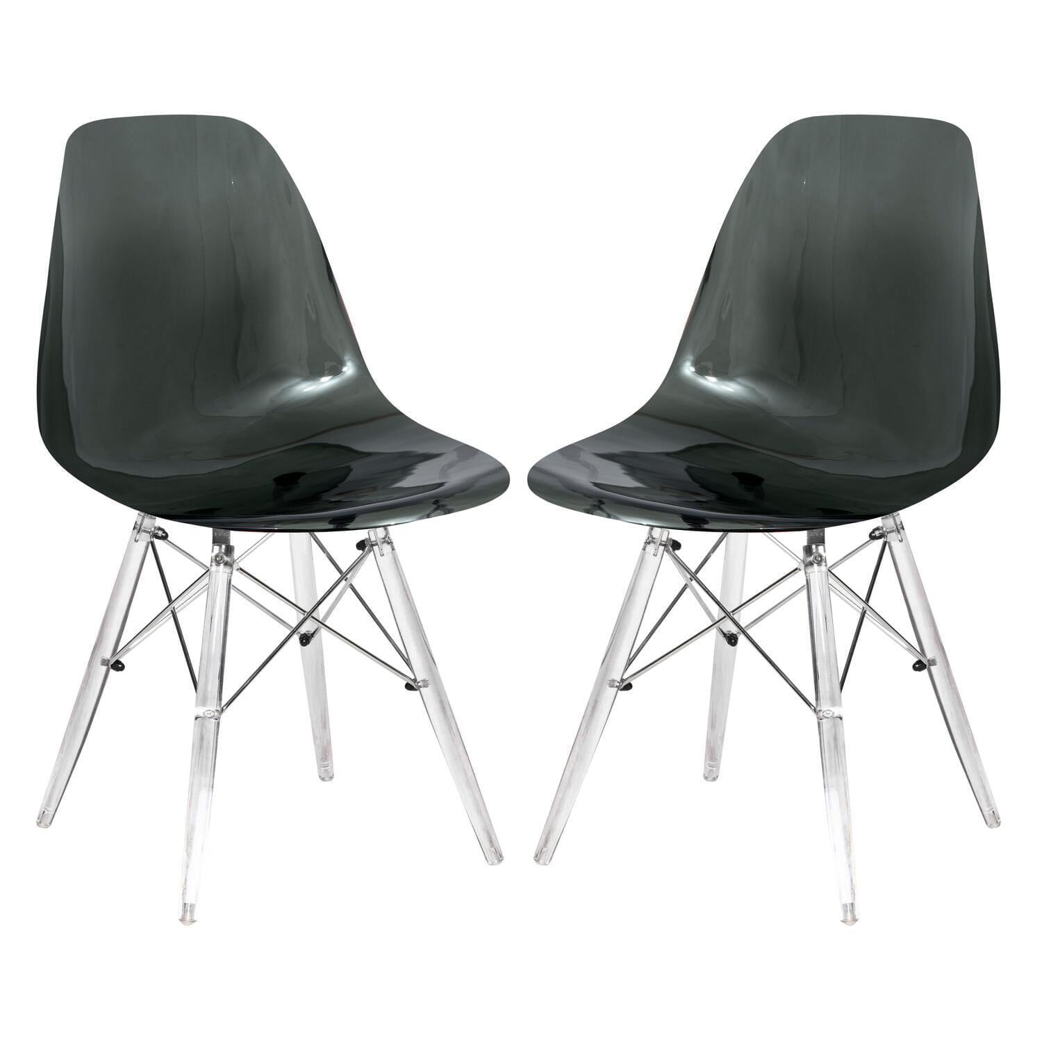 George Oliver Karen Modern Dining Side Chair with Acrylic Base (Set of 2)