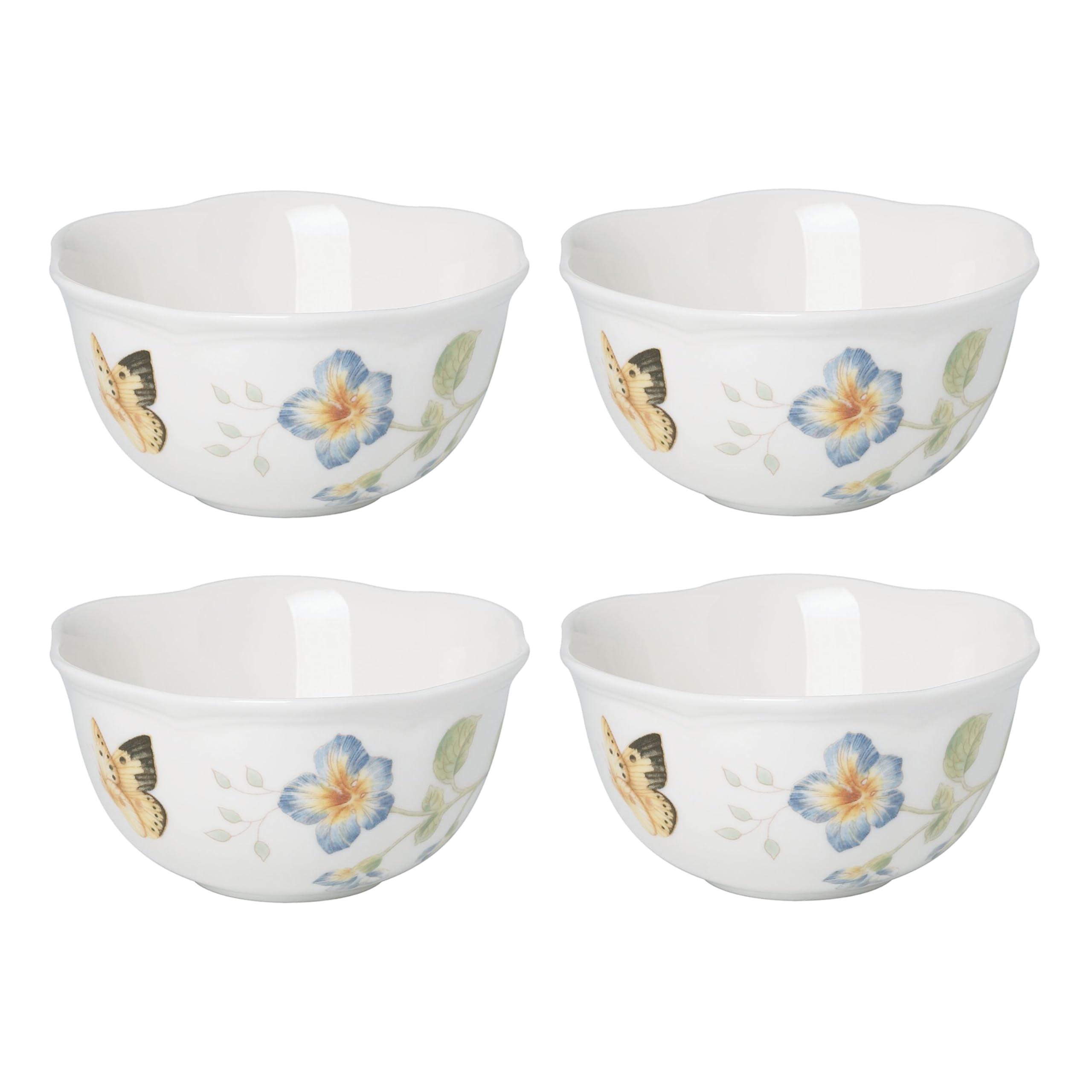 Butterfly Meadow 4-Piece Dessert Bowl Set (Set of 4)