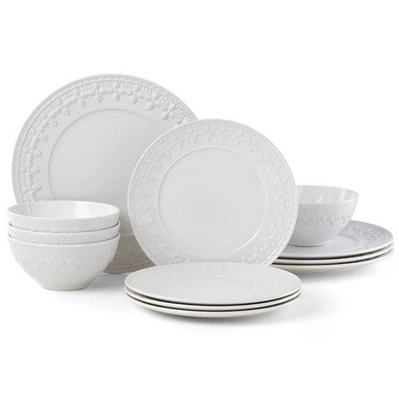 Lenox Chelse Muse Fleur 12 Piece Dinnerware Set, Service for 4