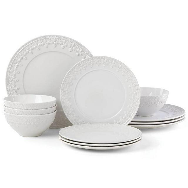 Lenox Chelse Muse Fleur 12 Piece Dinnerware Set, Service for 4