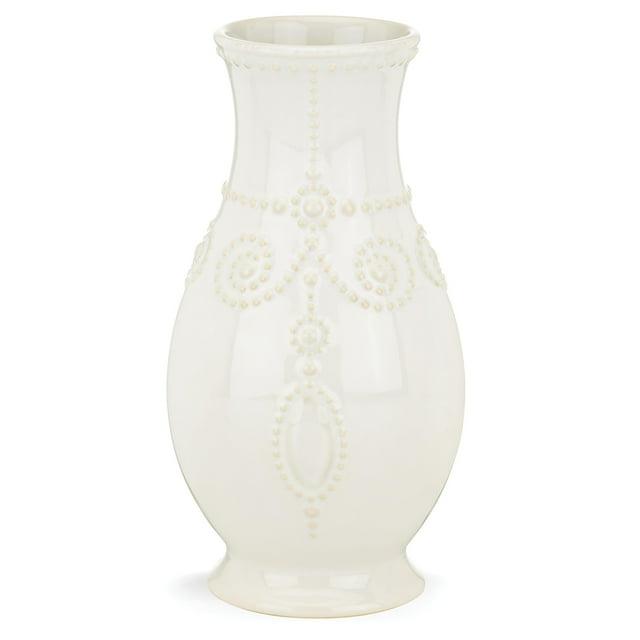 Lenox French Perle Giftware White 8" Fluted Vase