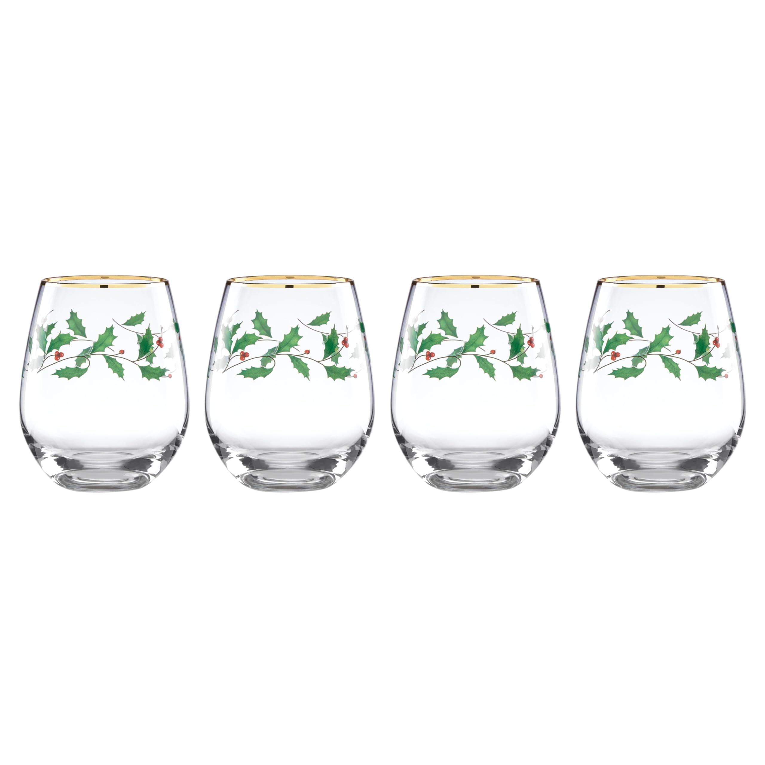 Holiday 4-Piece Wine Glass Set