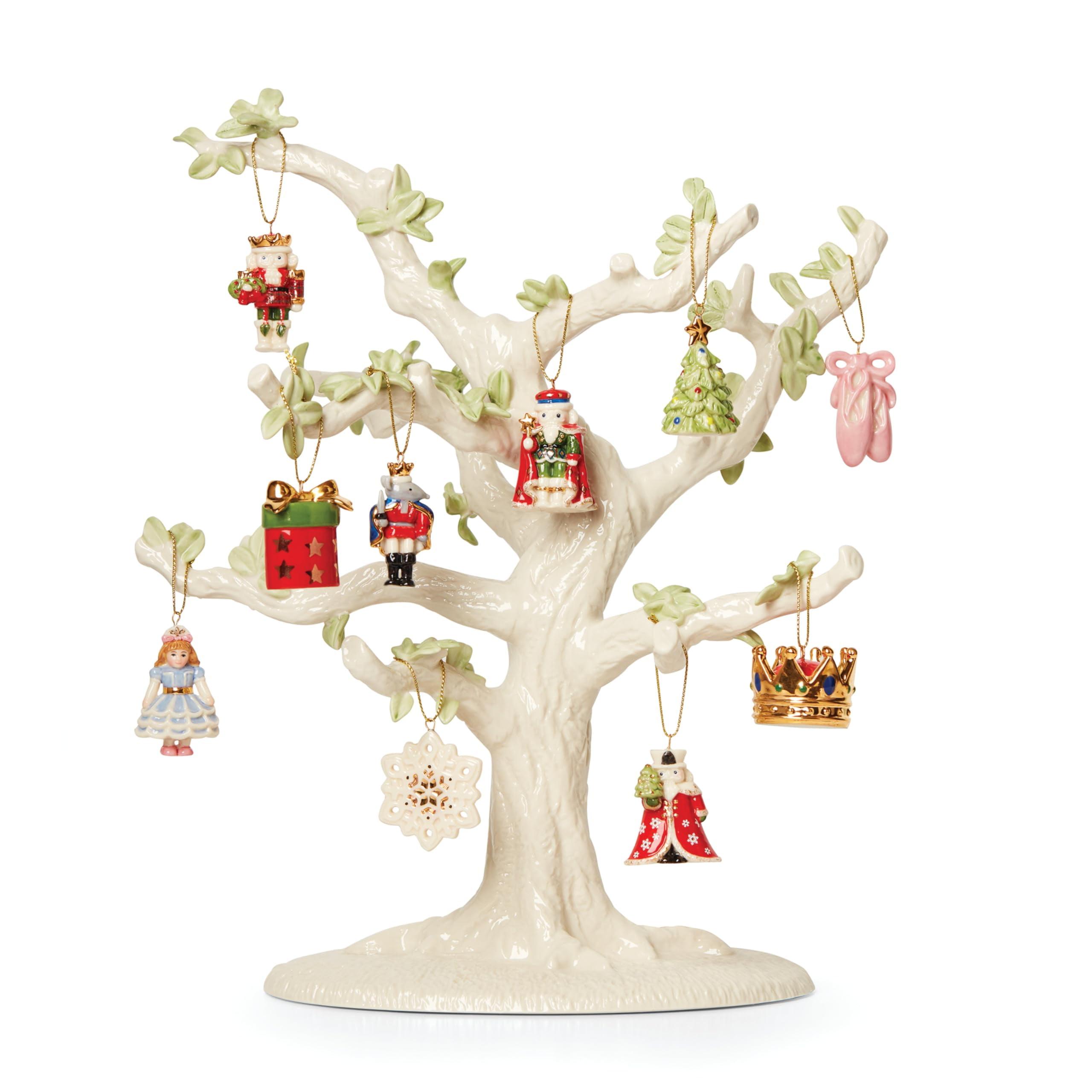 Nutcracker Ballet Porcelain 10-Piece Christmas Ornament Set