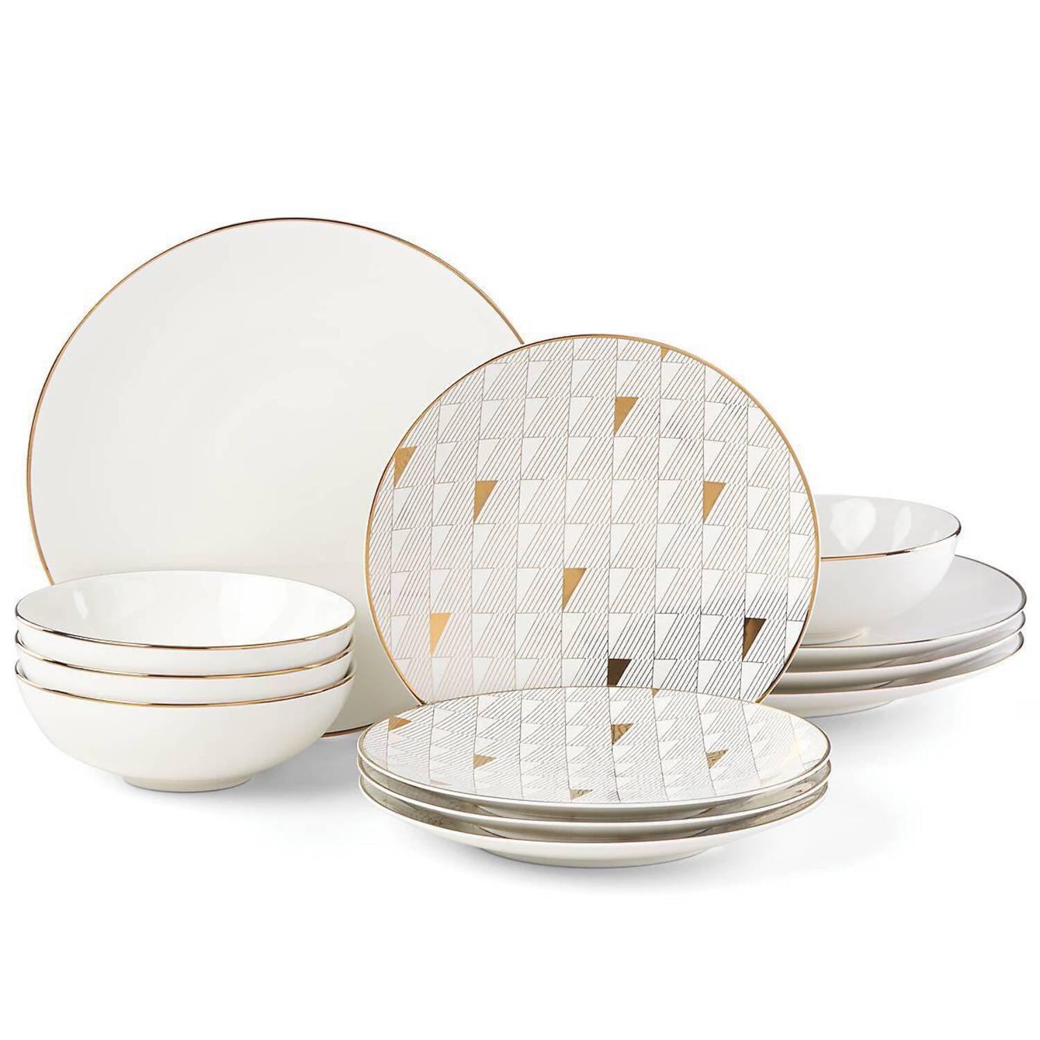 Lenox Trianna 12-Piece Porcelain Dinnerware Set (Service for 4)