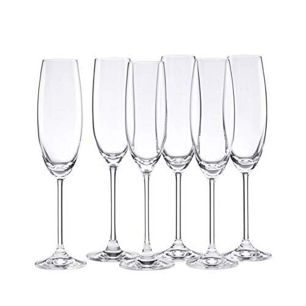 Tuscany Classics Clear Crystal Champagne Flute Set