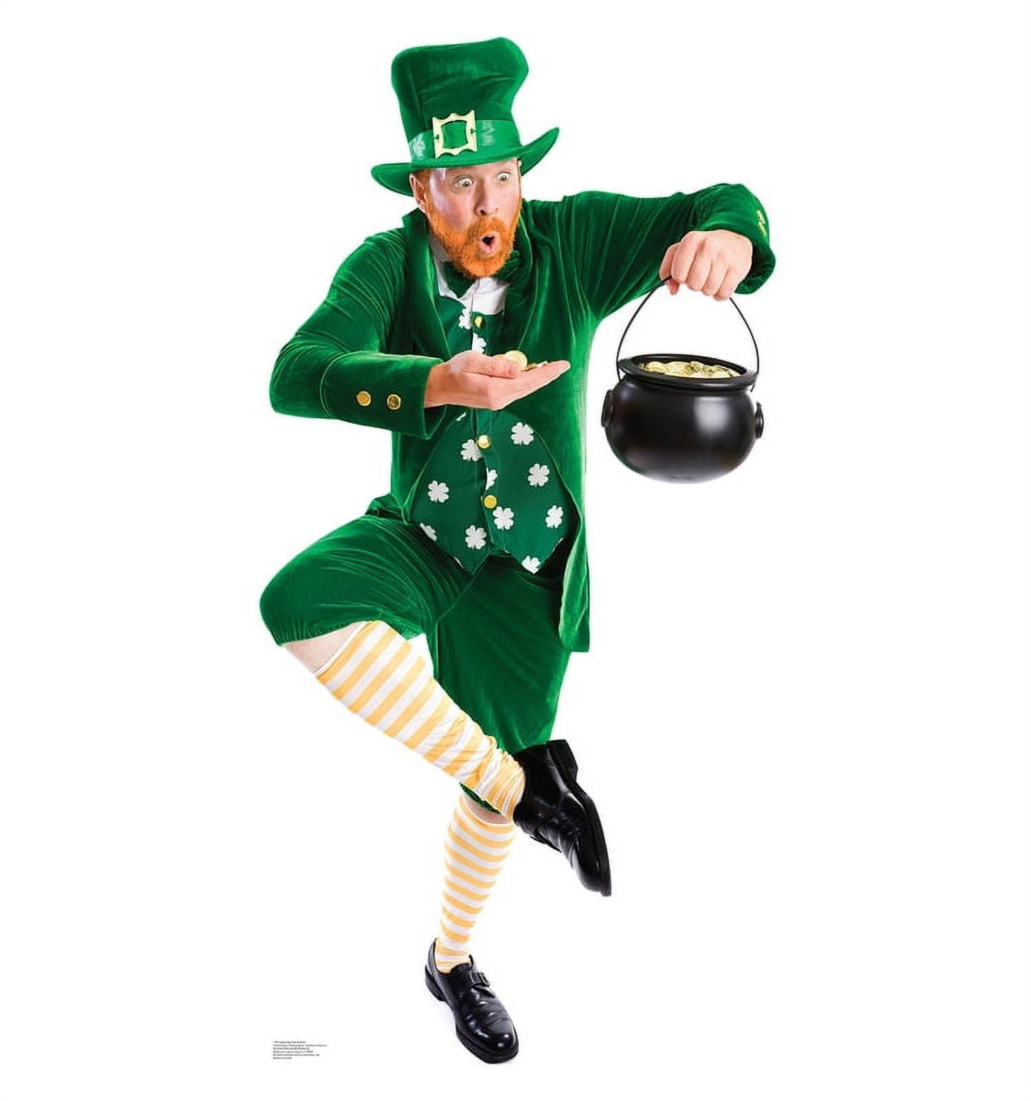 Life-Size Leprechaun with Pot of Gold Cardboard Stand-Up