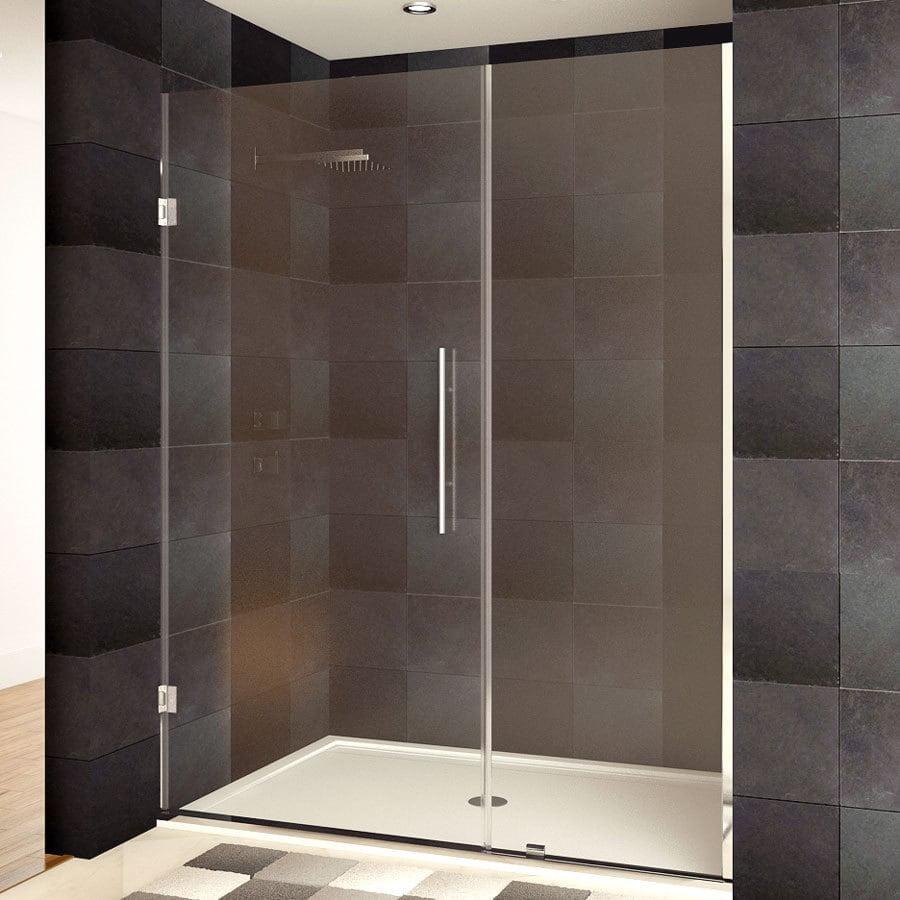 Ultra-E 33" x 72" Frameless Clear Glass Shower Door with Chrome Hardware