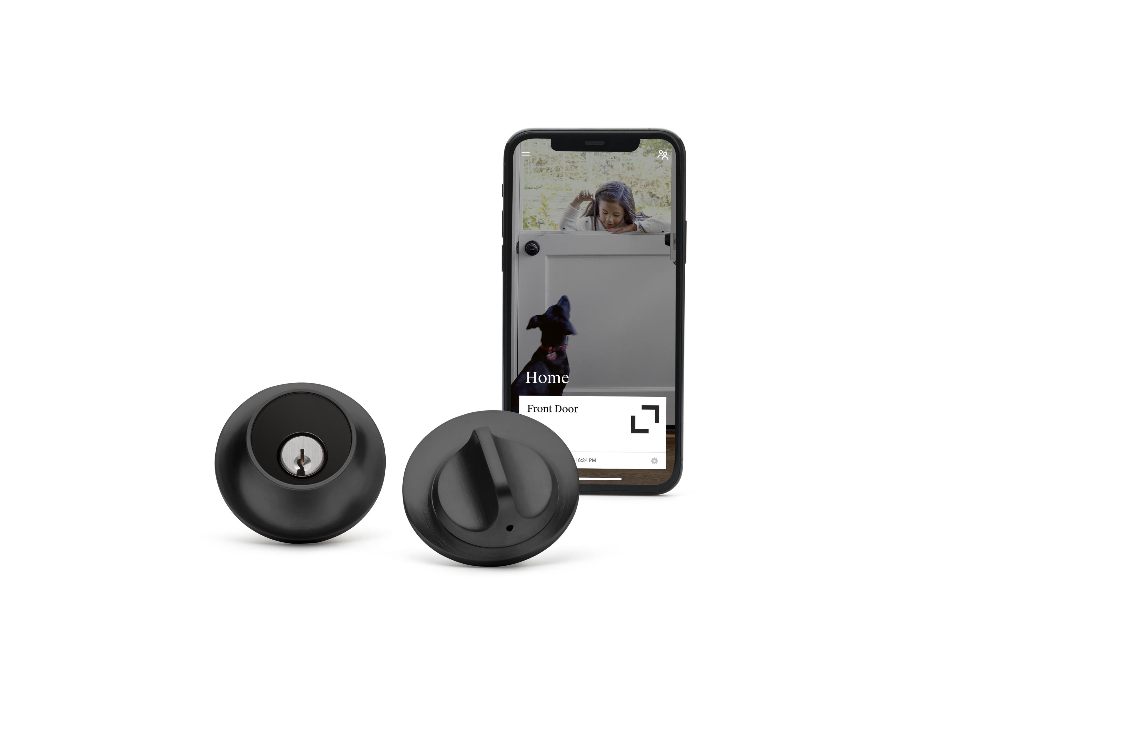 Level Lock Smart Lock, Keyless Entry, Smartphone Access, Bluetooth Enabled, Works with Apple HomeKit - Matte Black