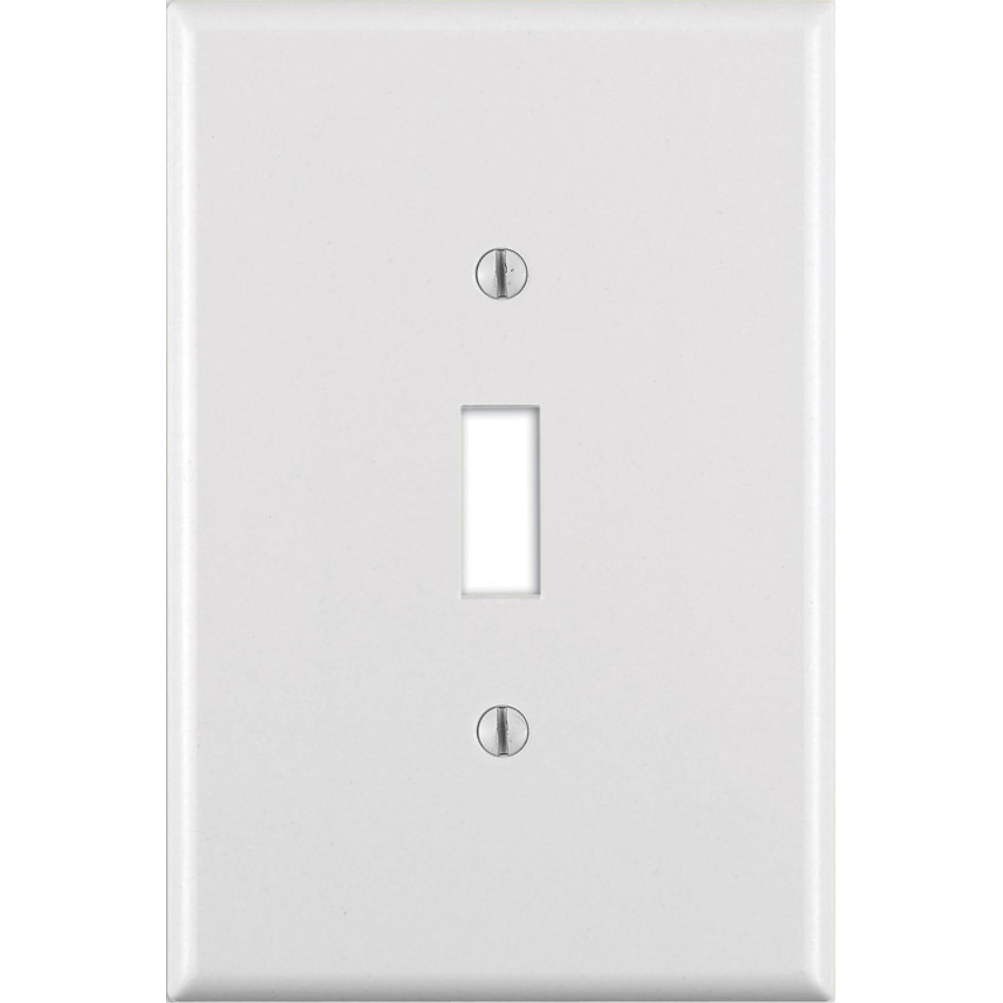 Leviton White Oversized 1-Gang Toggle Wall Plate