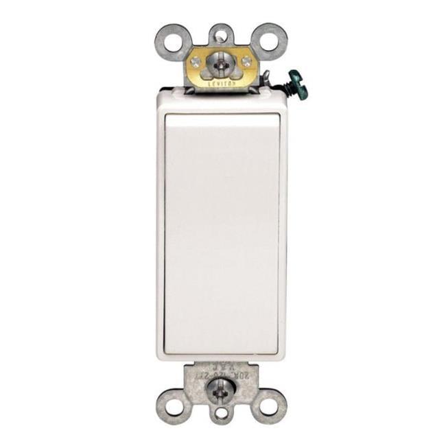 White 20 Amp 3-Way Rocker Switch