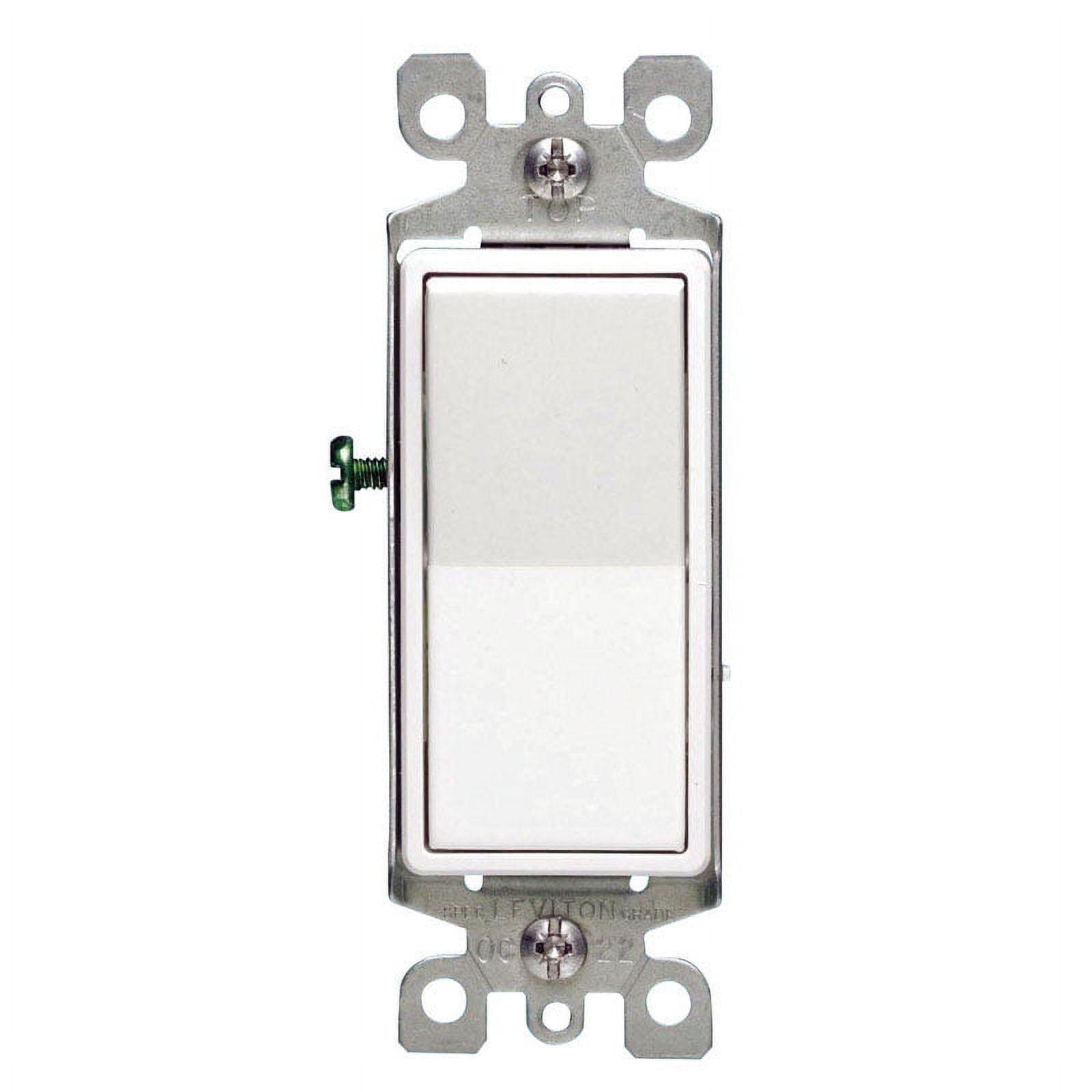 White 15A 4-Way Rocker Switch with Steel Strap