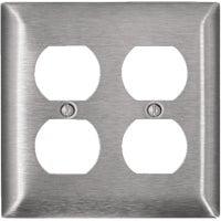 Leviton No Subject 2 - Gang Duplex Outlet Standard Wall Plate