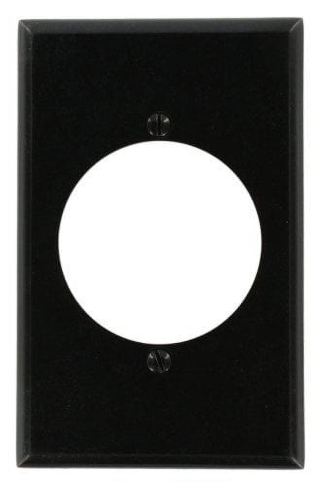 Black Thermoset 1-Gang Midway Size Wallplate