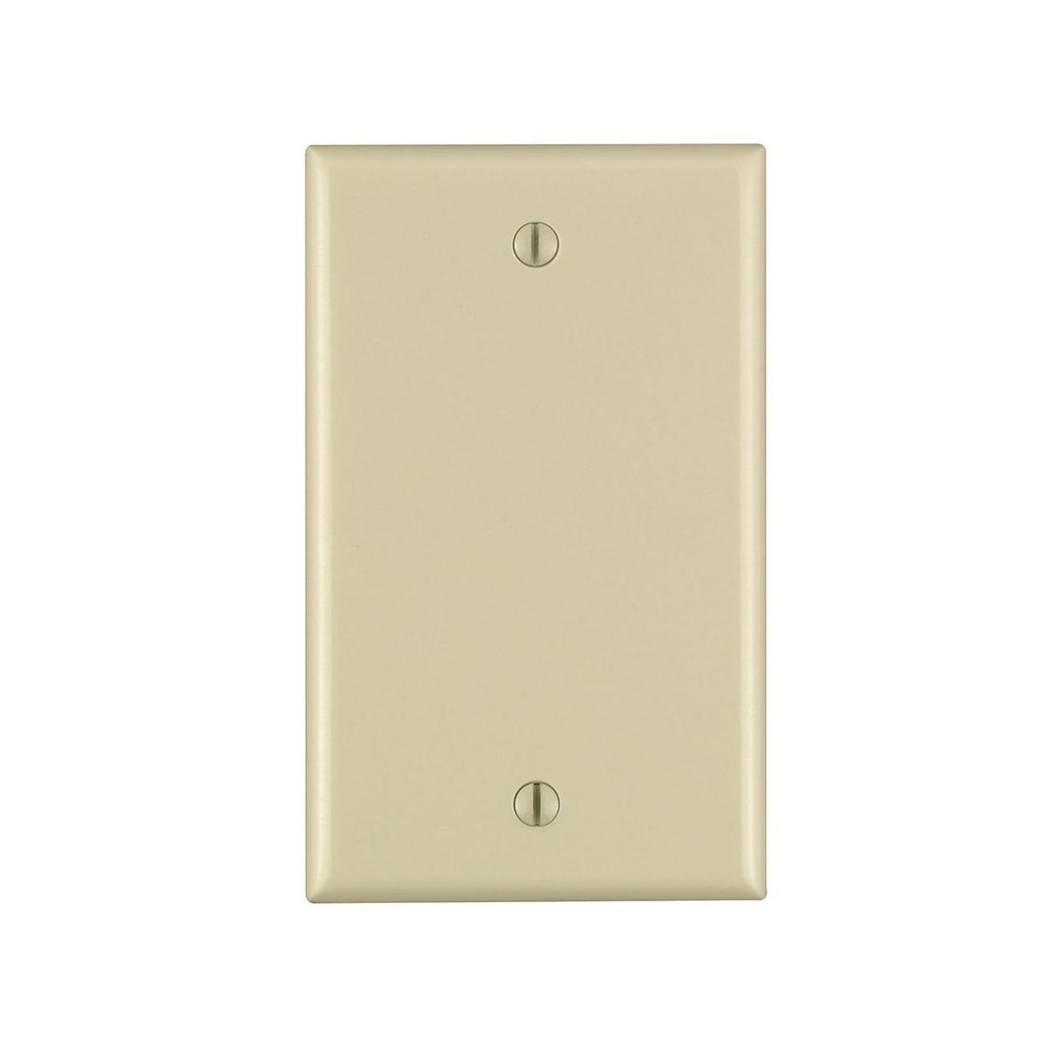 BLANK WALLPLATE 1G IVORY (Pack of 25)