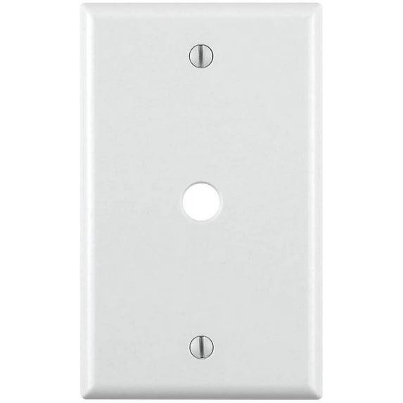 PHONE/CABLE WALPLT 1G WH (Pack of 25)