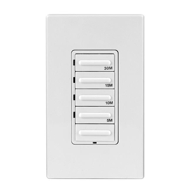 White 30-Minute In-Wall Countdown Timer Switch