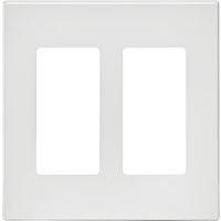 Leviton Decora Style Two Gang Screwless Wall Plate C22-80309-0SW