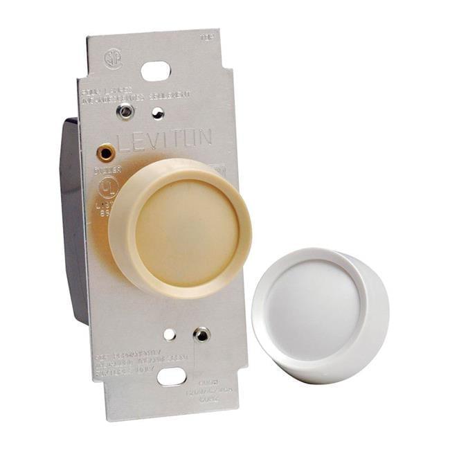 Leviton Light Almond & White Rotary Dimmer Knob, 600 Watts