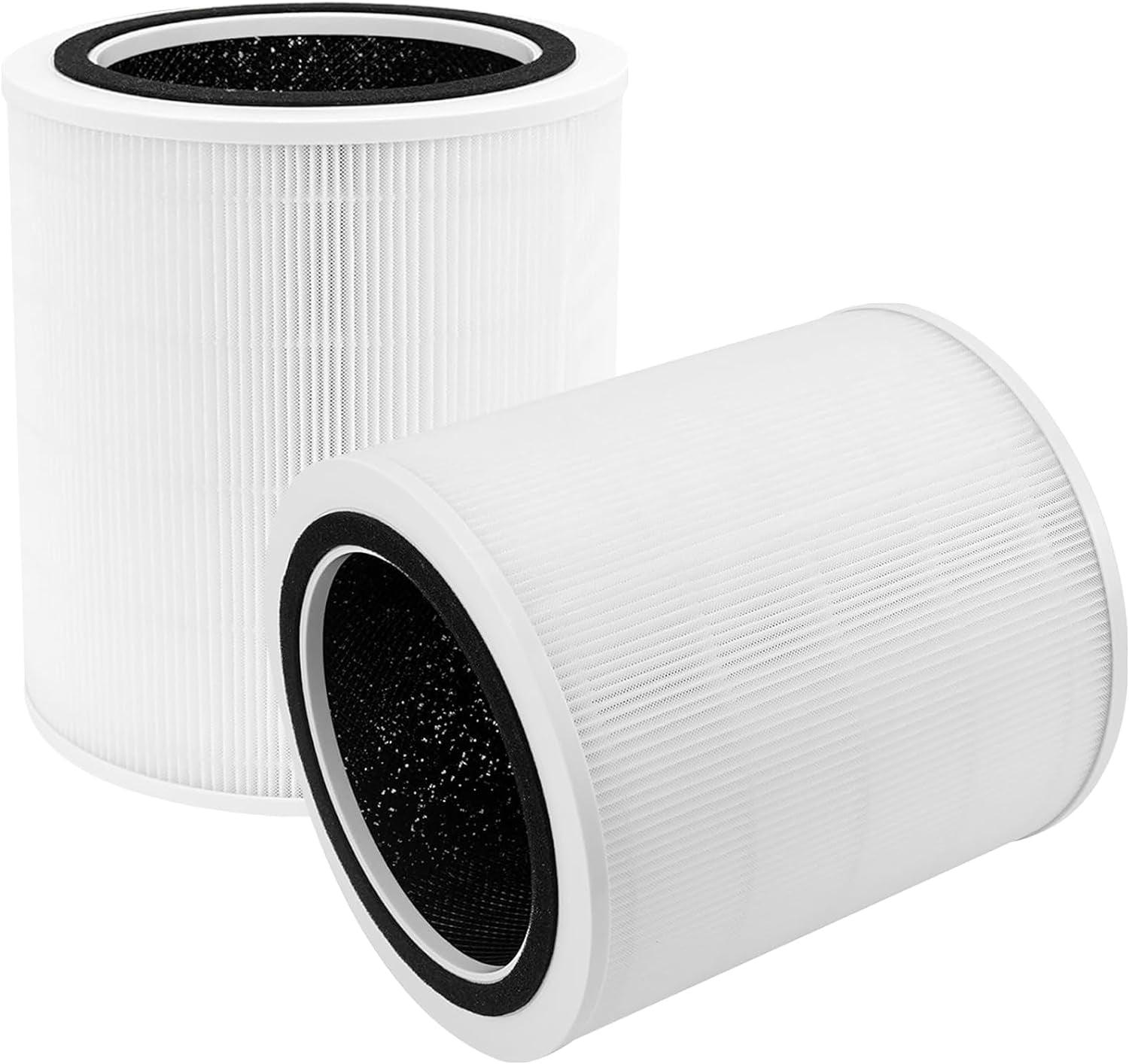 Levoit PlasmaPro 400S Replacement Filter: True HEPA, Captures Odors, Mold, Dust, Pet Dander, Compatible with Levoit Air Purifiers