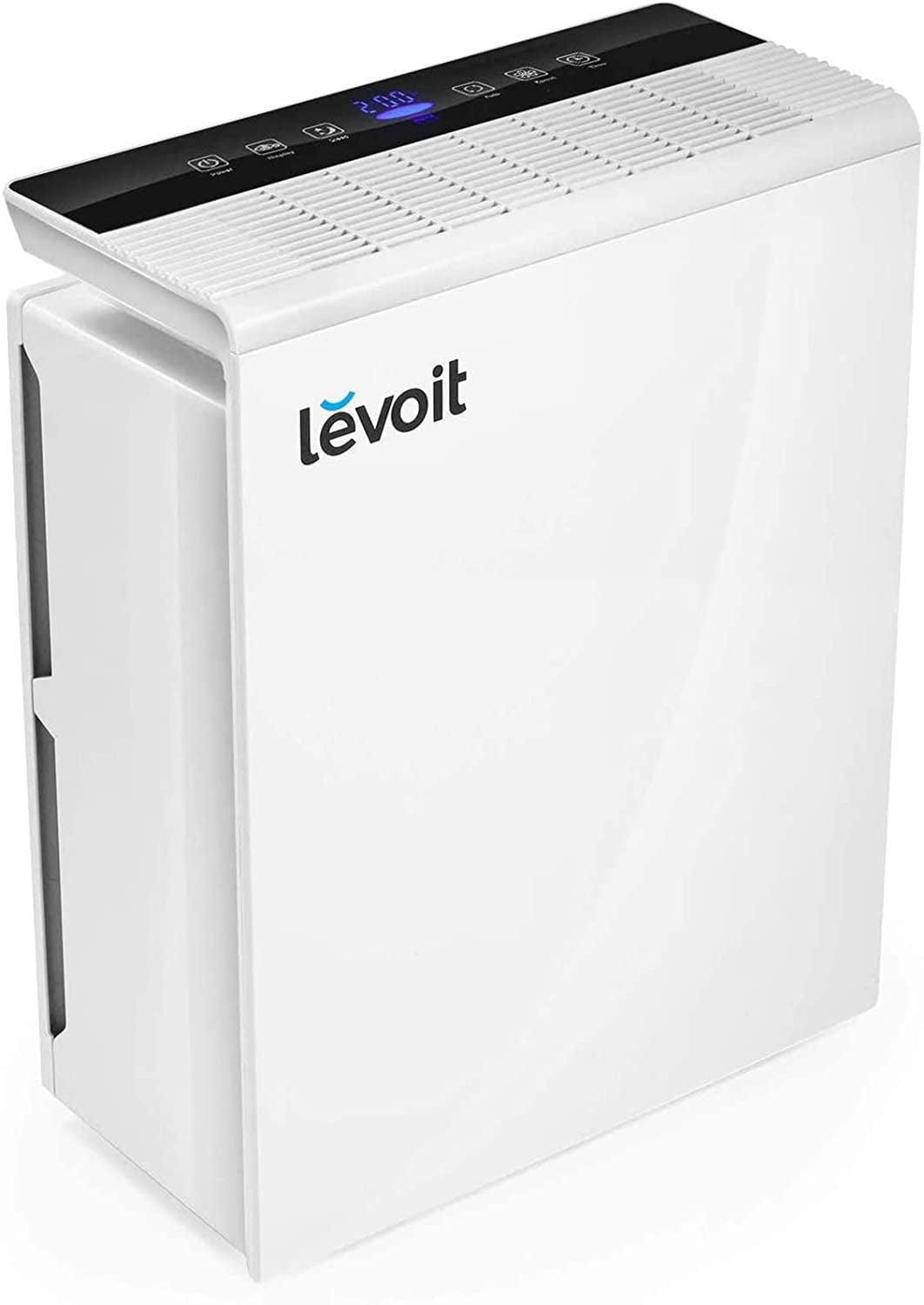 Levoit White HEPA Air Purifier with Odor Absorbing Filter