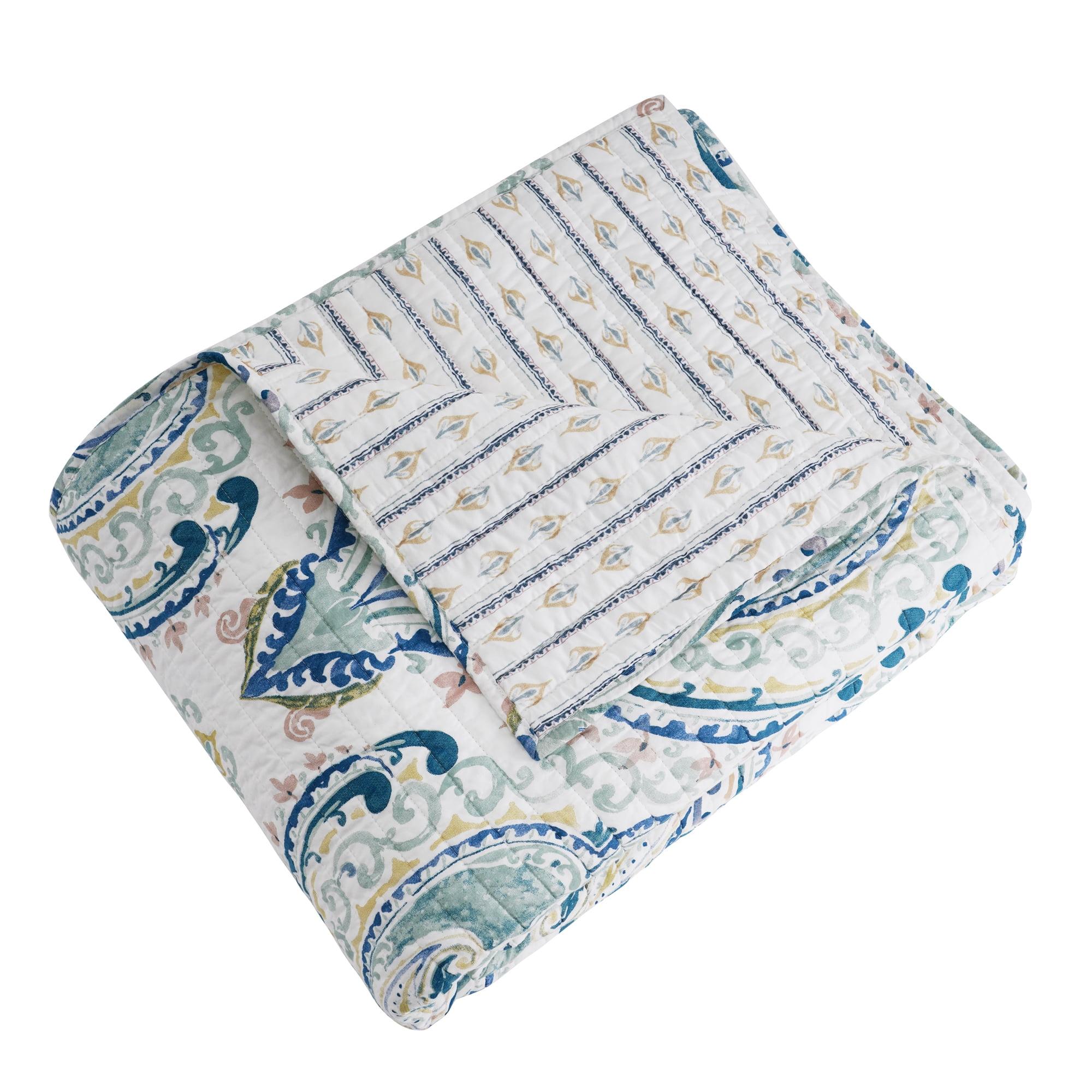 Alita Damask Quilted Throw - Levtex Home