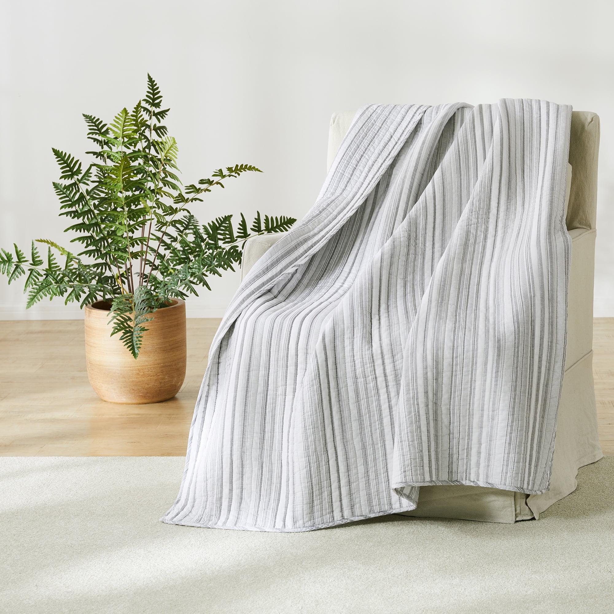 Bondi Stripe Quilted Throw - Levtex Home