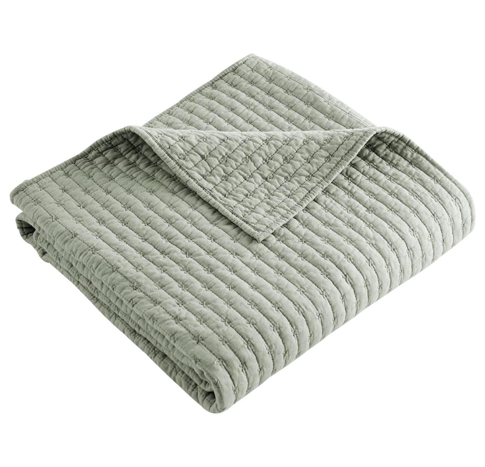 Cross Stitch Quilted Throw - Levtex Home