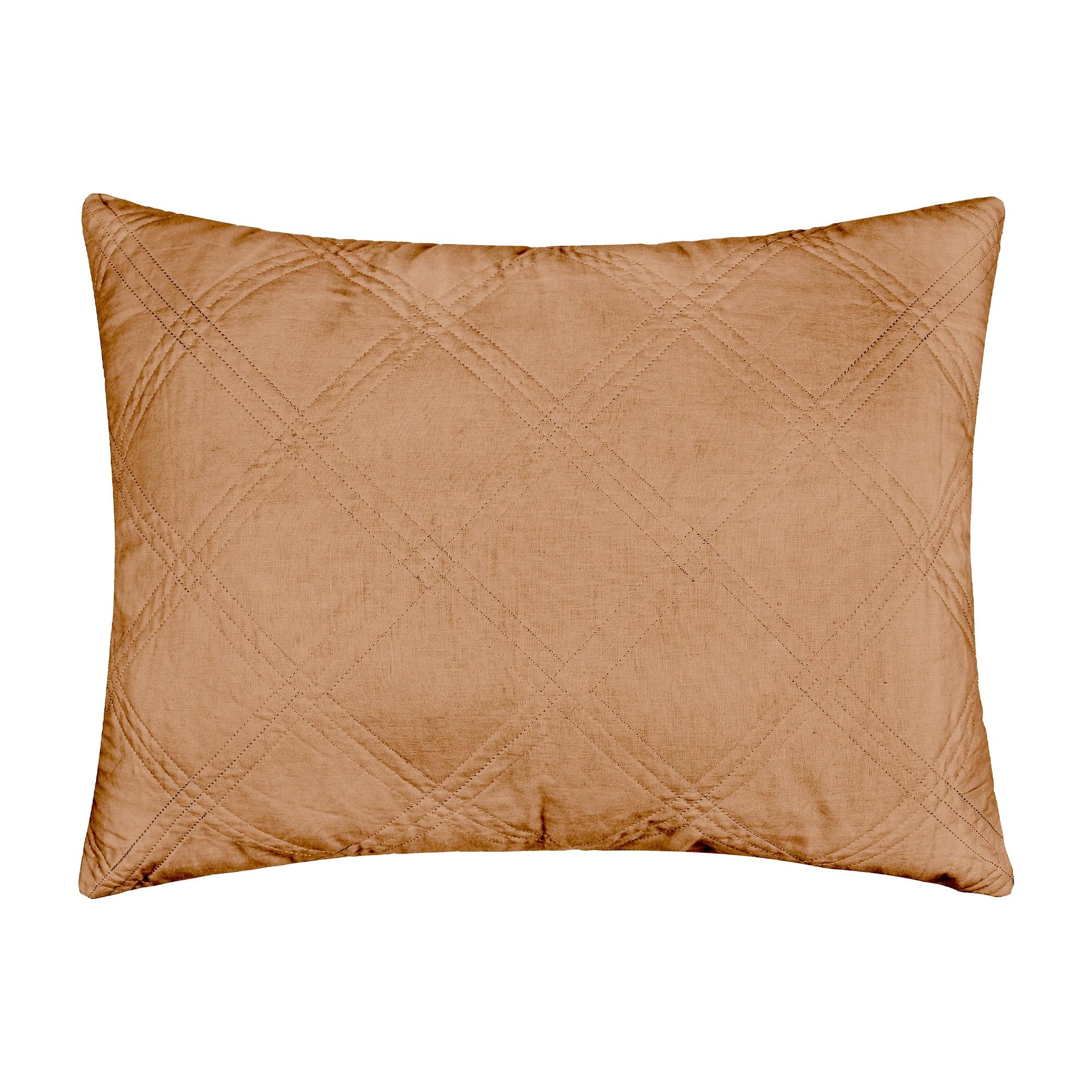 Sandstone Linen Quilted Standard Sham