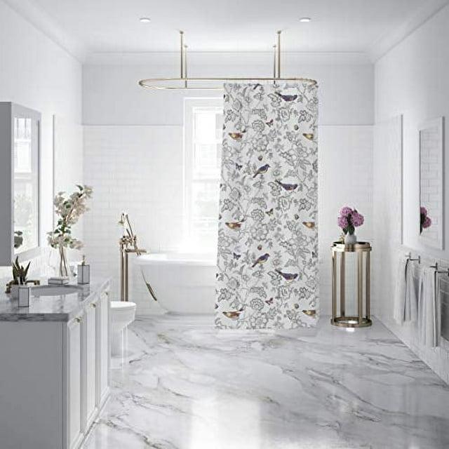 Mockingbird Toile Lined Shower Curtain with Grommets  - Levtex Home