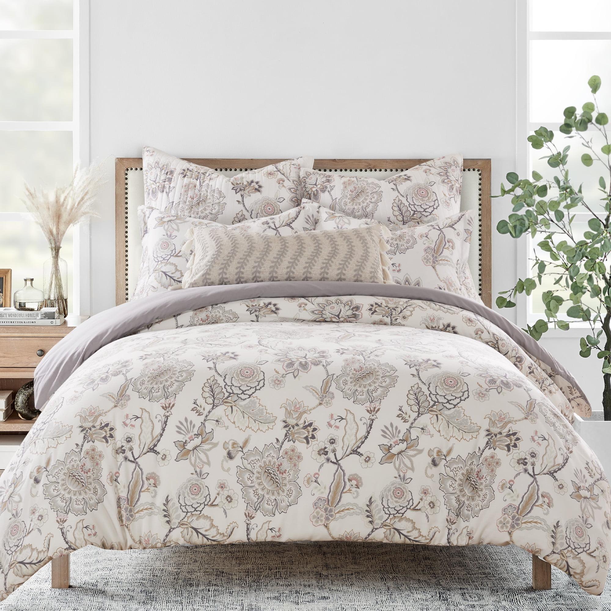 Ophelia Blush Floral Cotton King Duvet Set