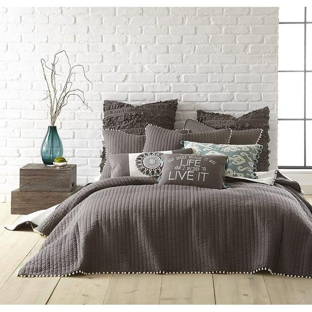 Pom Pom Slate Twin/Twin XL Quilt - Levtex Home