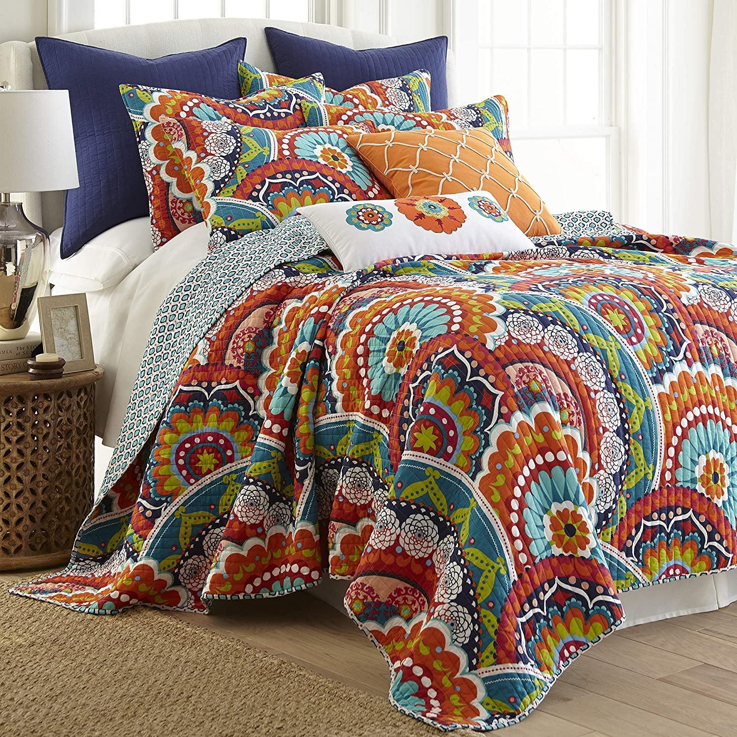 Serendipity Full/Queen Quilt Set - One Full/Queen Quilt and Two Standard Shams - Multicolor - Levtex Home