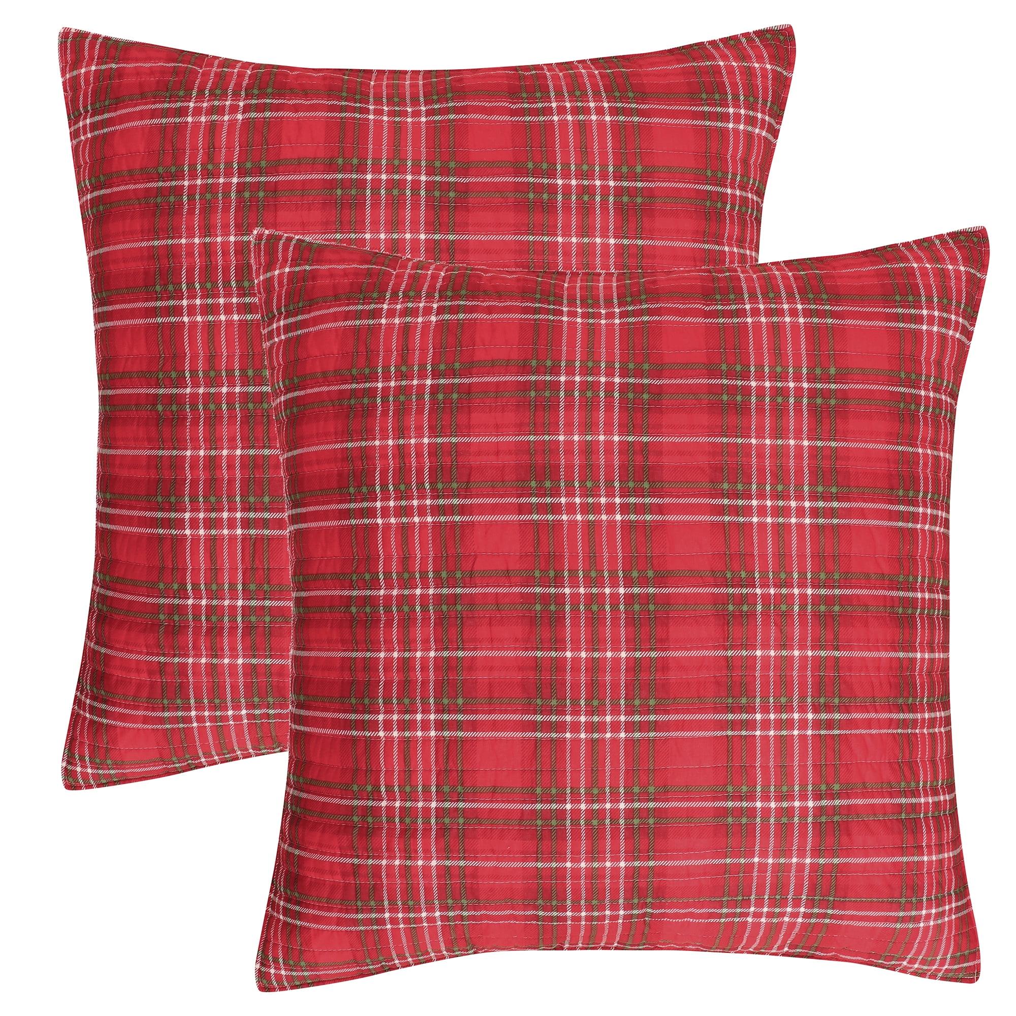 Yuletide Holiday Euro Sham Set of 2 Red - Levtex Home