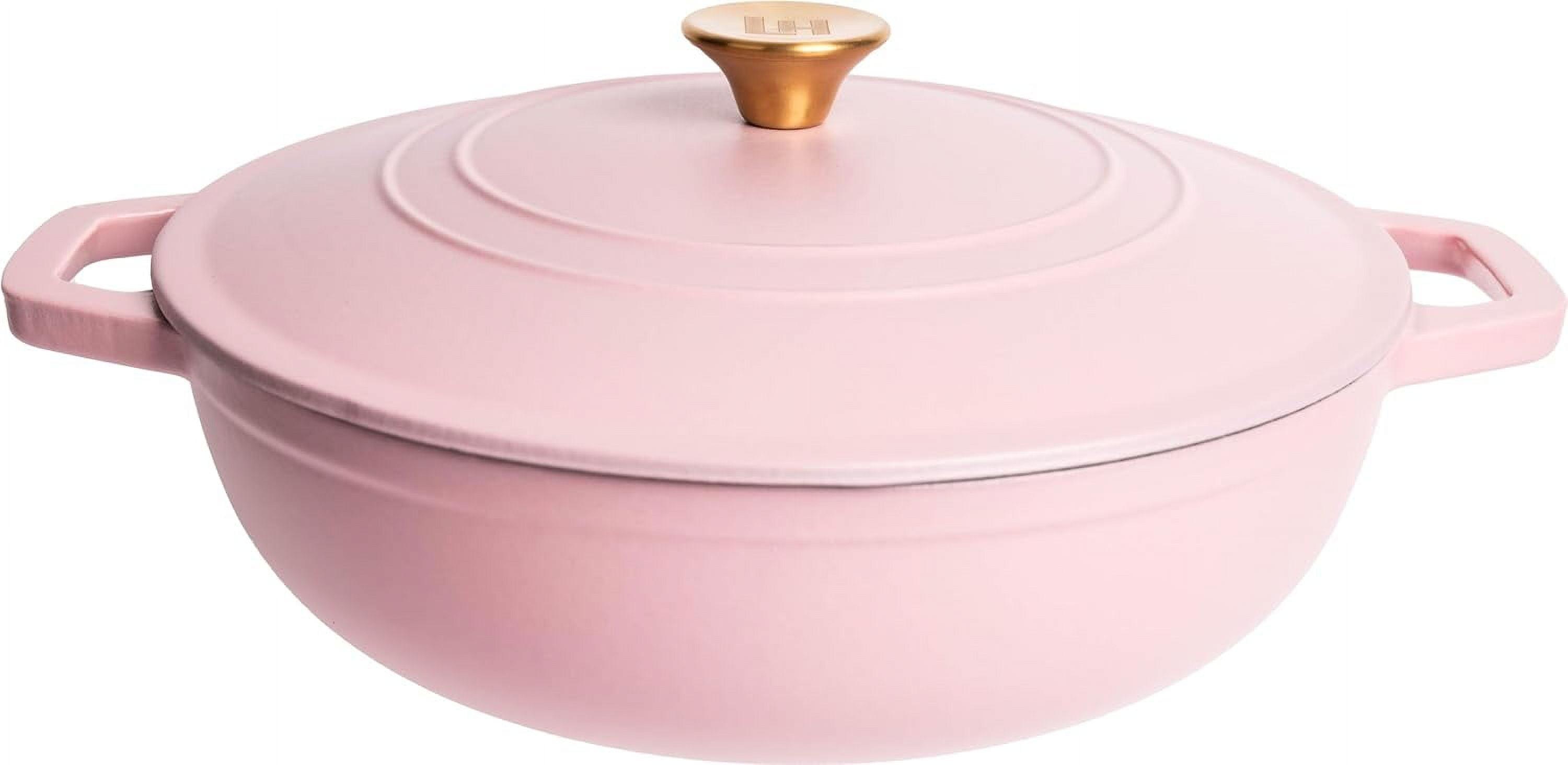 Lexi Home Lexi Home 5 qt. Enameled Cast Iron Round Braiser