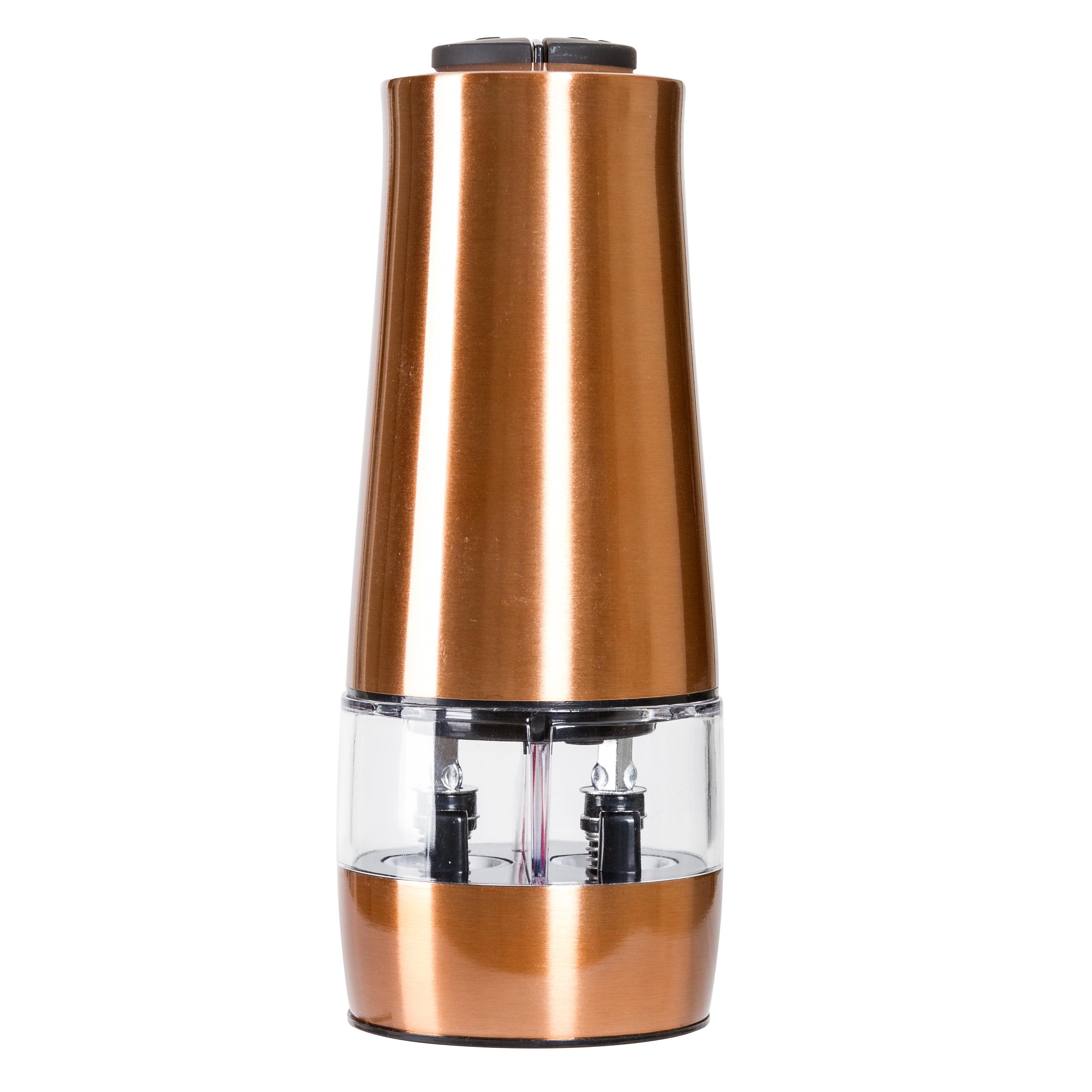 Dual Copper Electric Salt & Pepper Mill