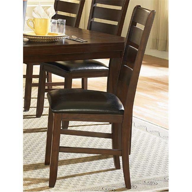 Lexicon Ameillia 19.5" Wood Dining Room Side Chair in Dark Oak (Set of 2)