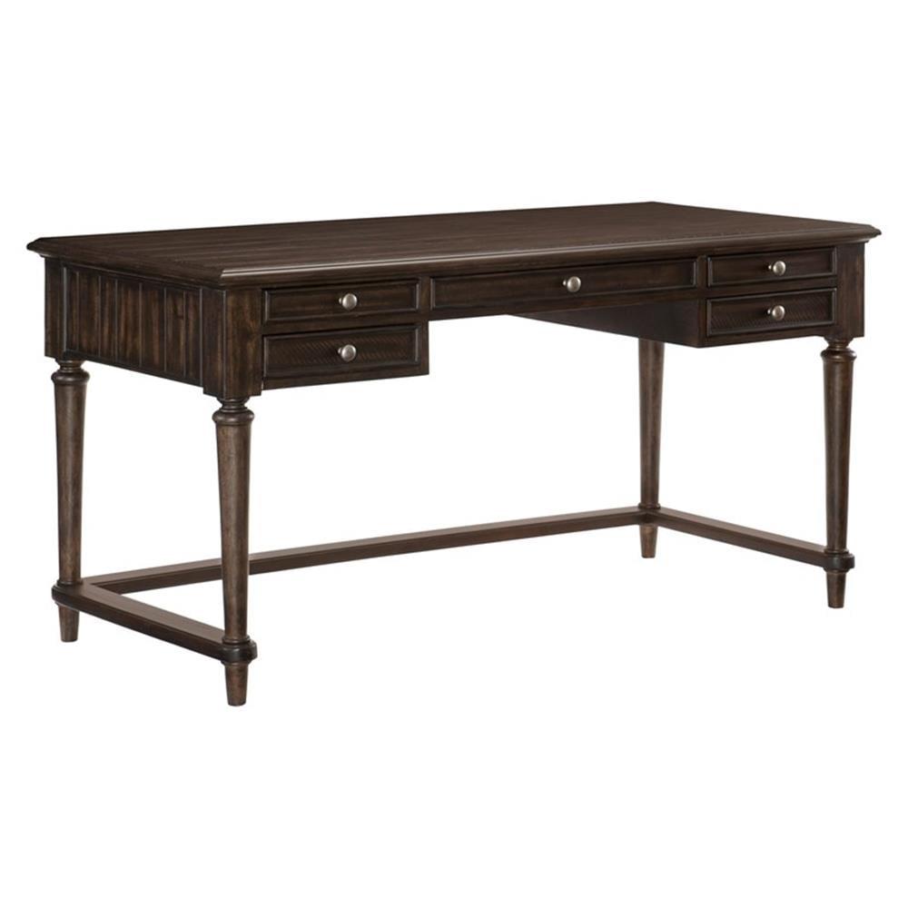 Lexicon Cardano Wood Writing Desk in Driftwood Charcoal