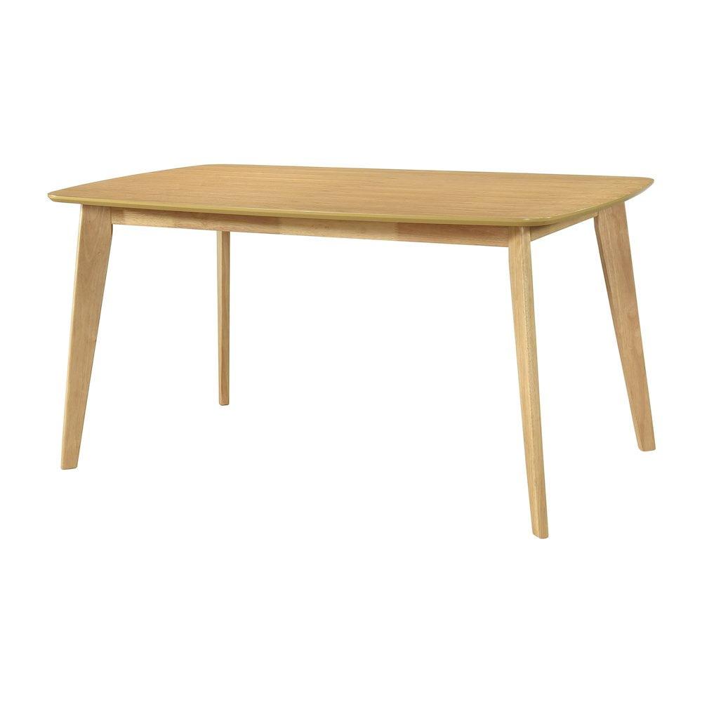 Lexicon Leawood Asian Hardwood Dining Room Table in Natural oak