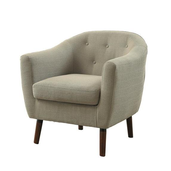 Lexicon Lucille Upholstered Accent Chair in Beige