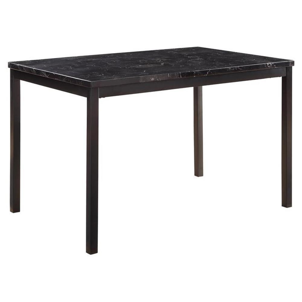 YOJFOTOOUQYUAN. Tempe 48" x 30" Dining Table, Black