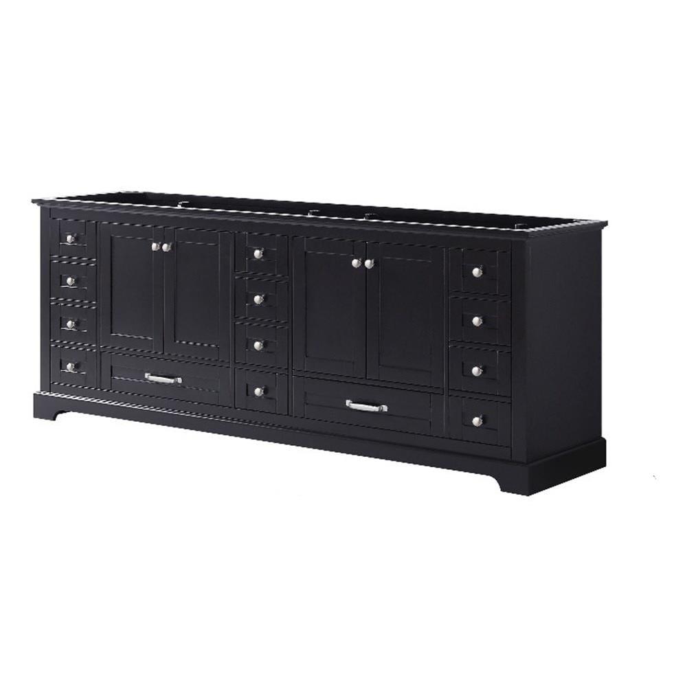 Lexora Dukes 84" Double Bathroom Vanity Base Only