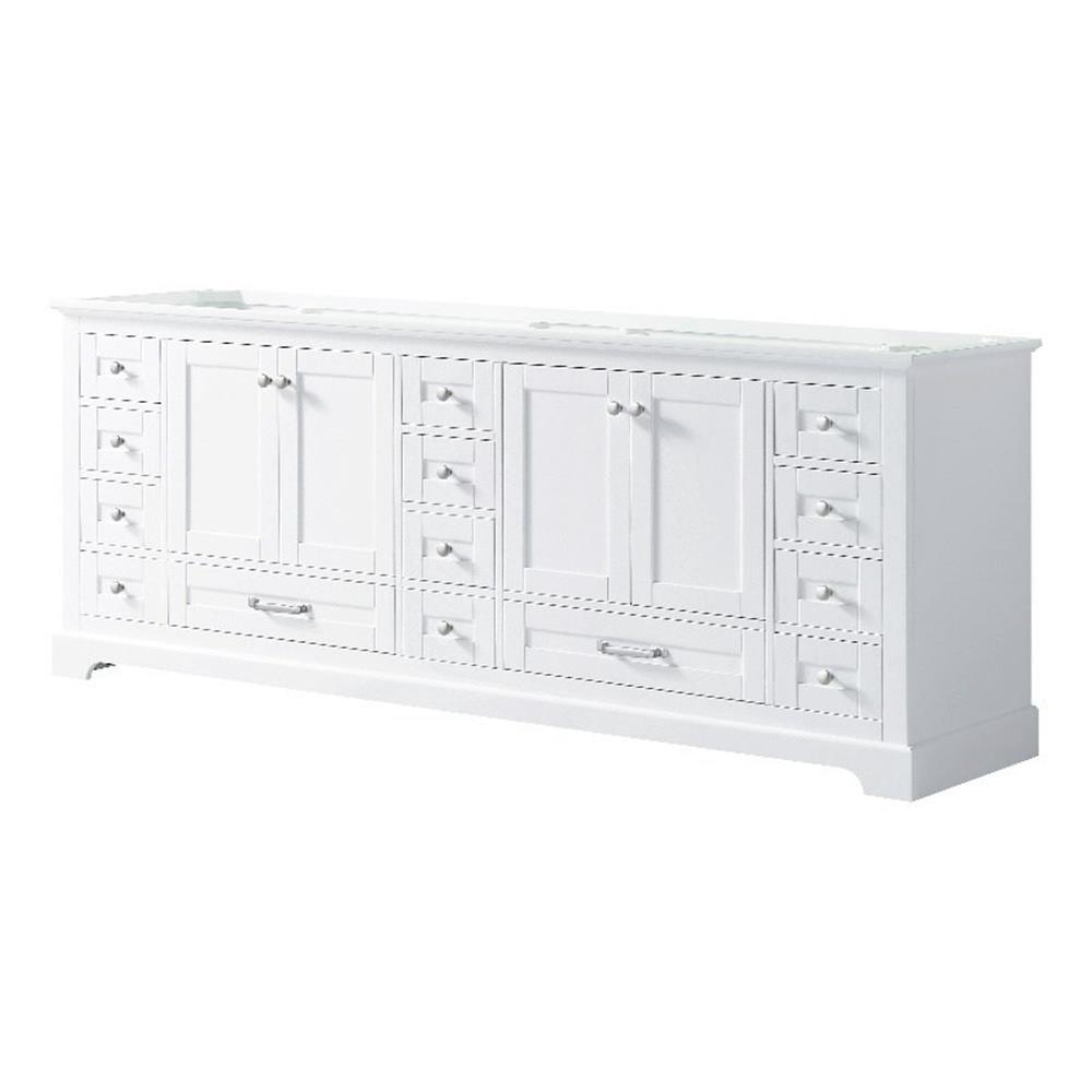 Lexora Dukes 84" Double Bathroom Vanity Base Only