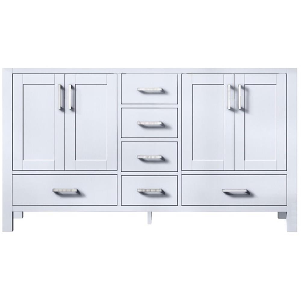 Jacques 60" White Double Freestanding Vanity Cabinet